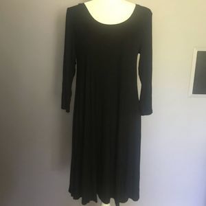 Style & Co Black 3/4 Sleeve Dress